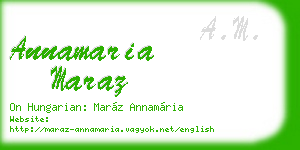 annamaria maraz business card